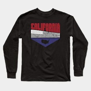 Retro Vintage California USA Long Sleeve T-Shirt